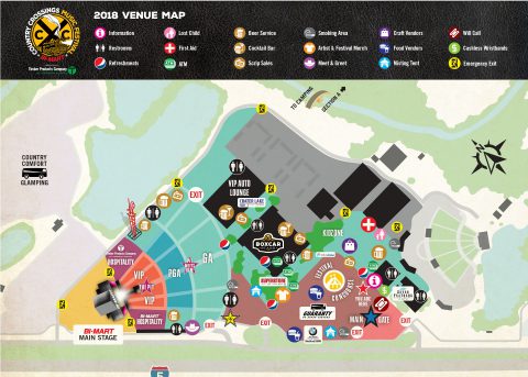 Event site map designed for attendees